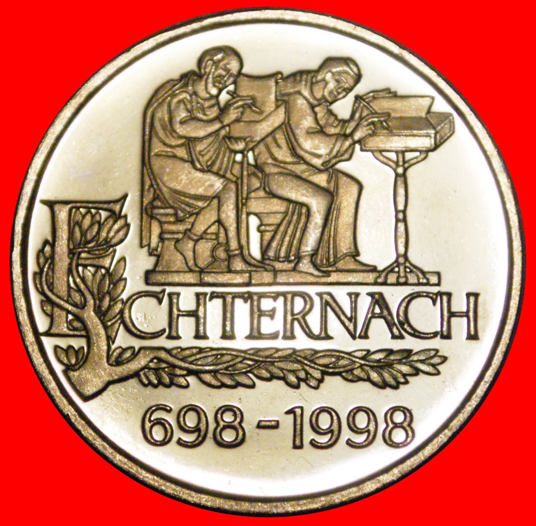  * BELGIEN: LUXEMBURG ★ 5 EURO 698-1998 REICHSABTEI ECHTERNACH STG STEMPELGLANZ! OHNE VORBEHALT!   