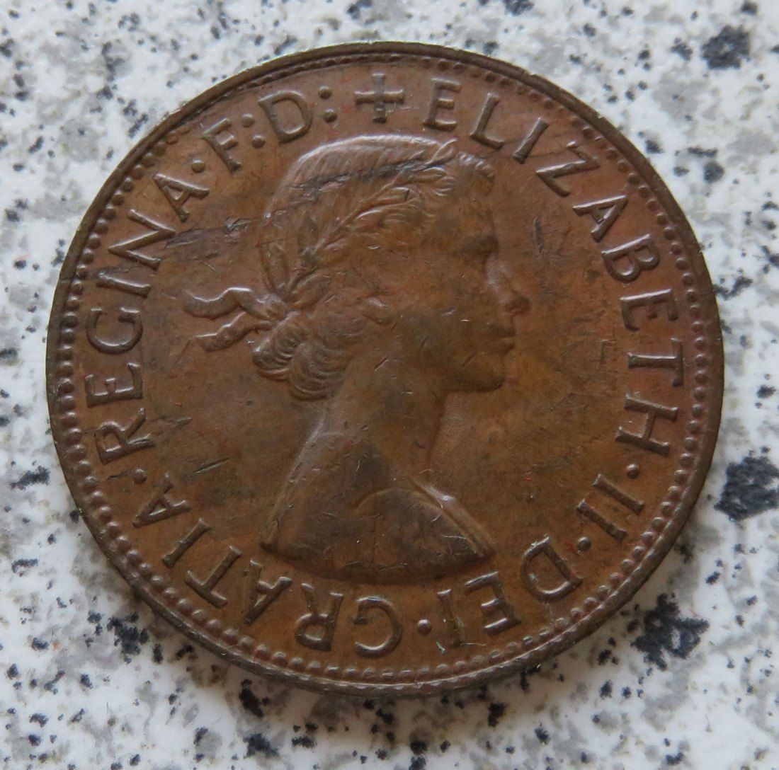  Australien One Penny 1958 (Penny Punkt) (Elisabeth II., 1953 - 1964)   