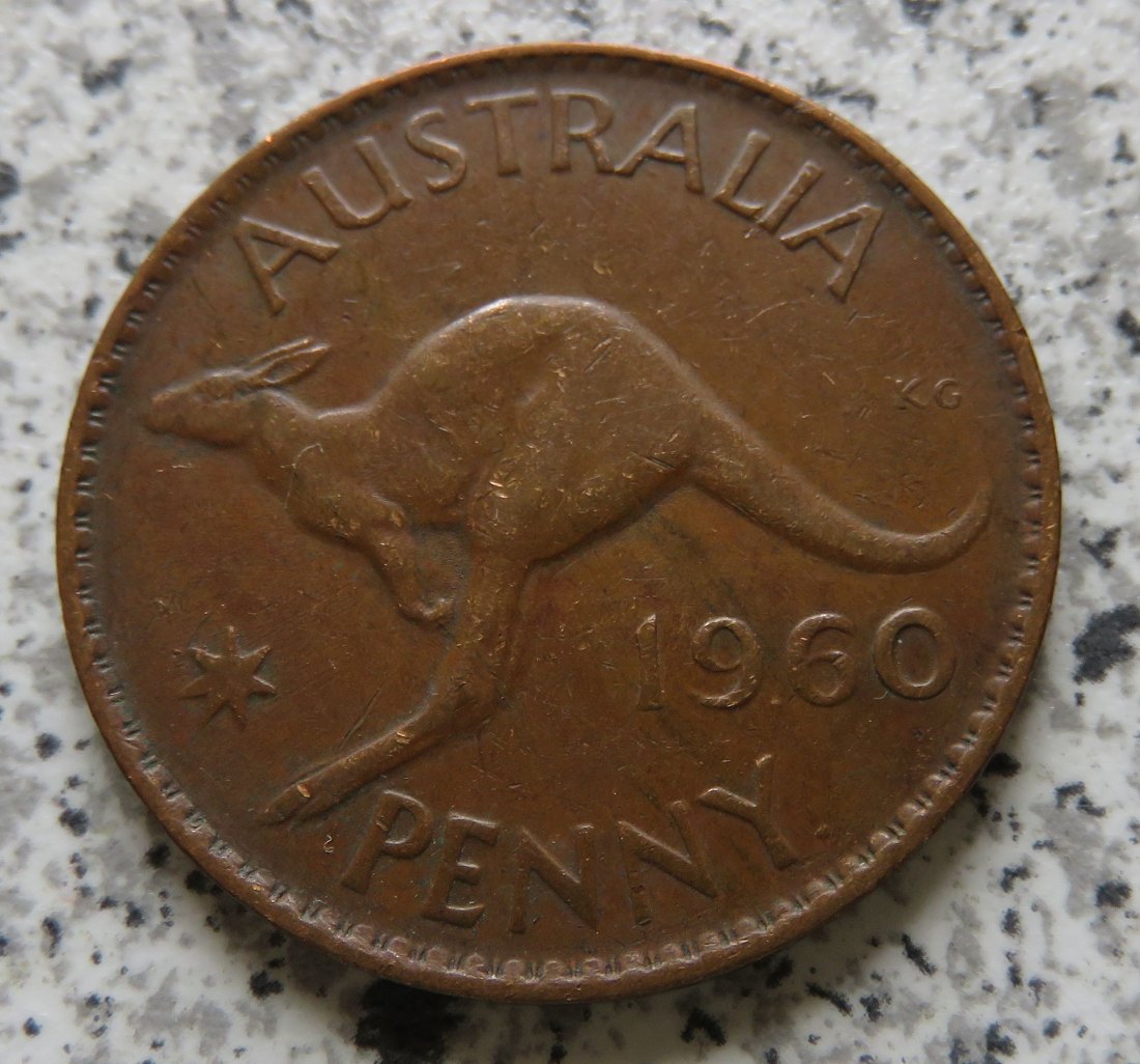  Australien One Penny 1960 (Penny Punkt) (Elisabeth II., 1953 - 1964)   