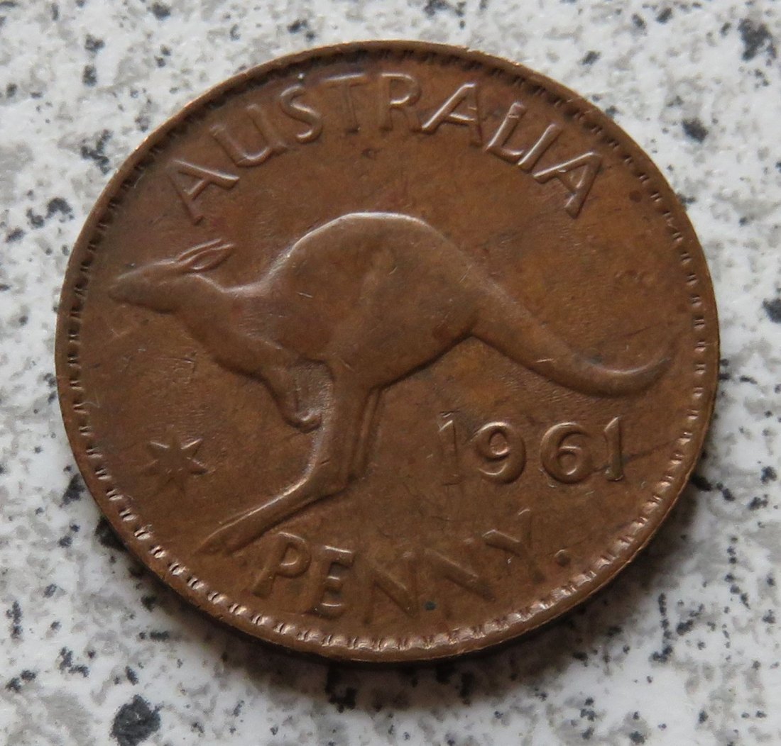  Australien One Penny 1961 (Penny Punkt) (Elisabeth II., 1953 - 1964)   