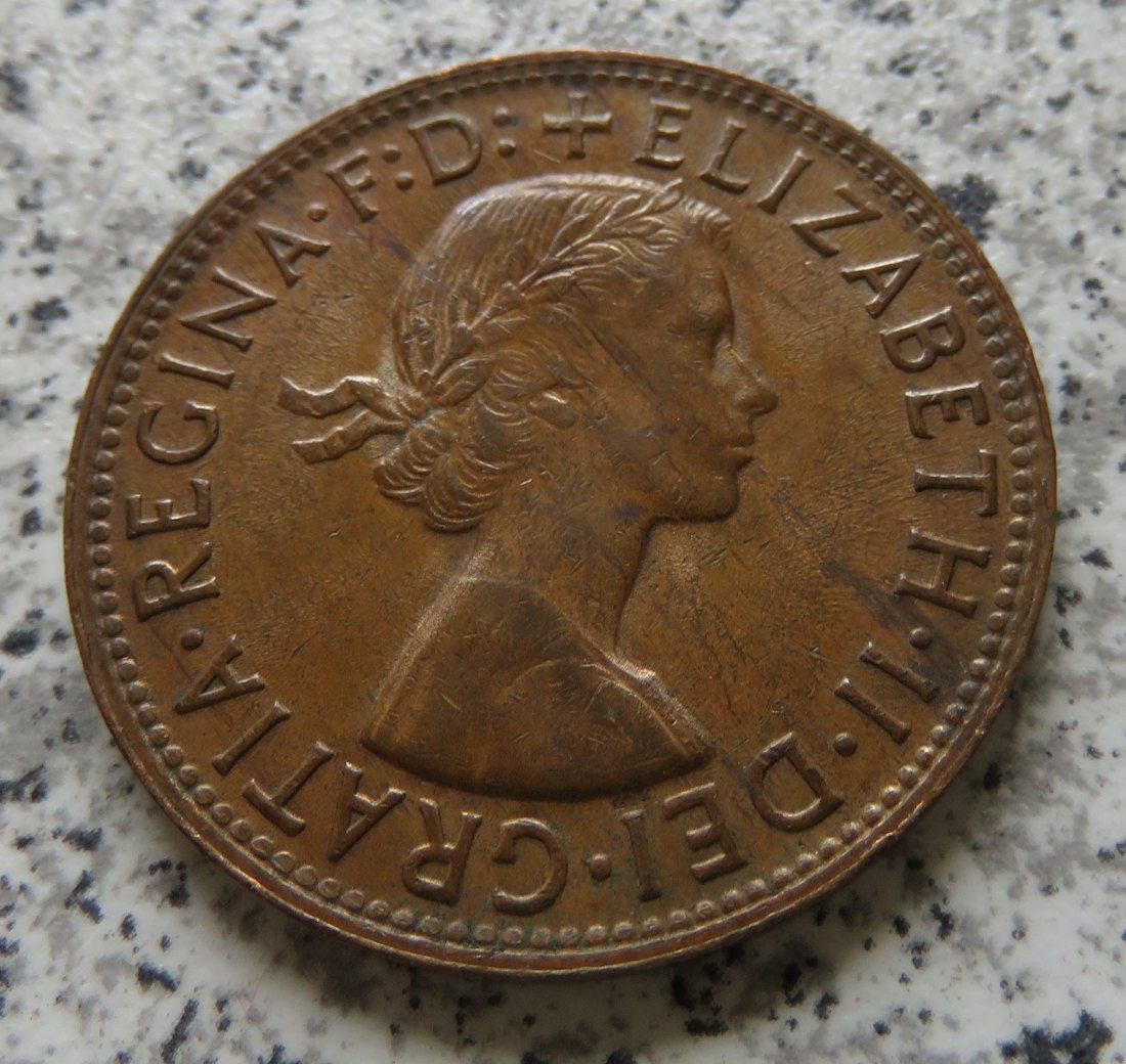  Australien One Penny 1962 (Penny Punkt) (Elisabeth II., 1953 - 1964)   