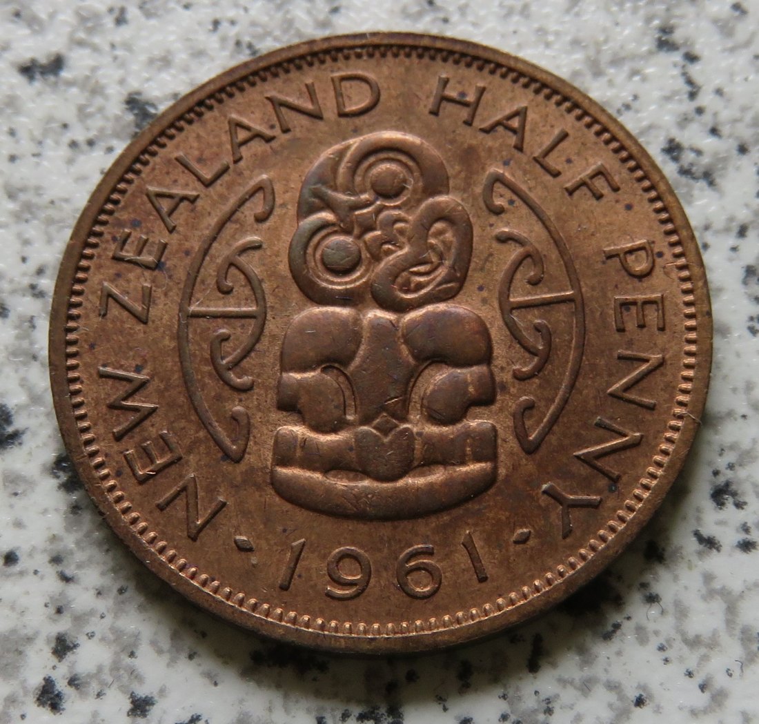  Neuseeland half Penny 1961   