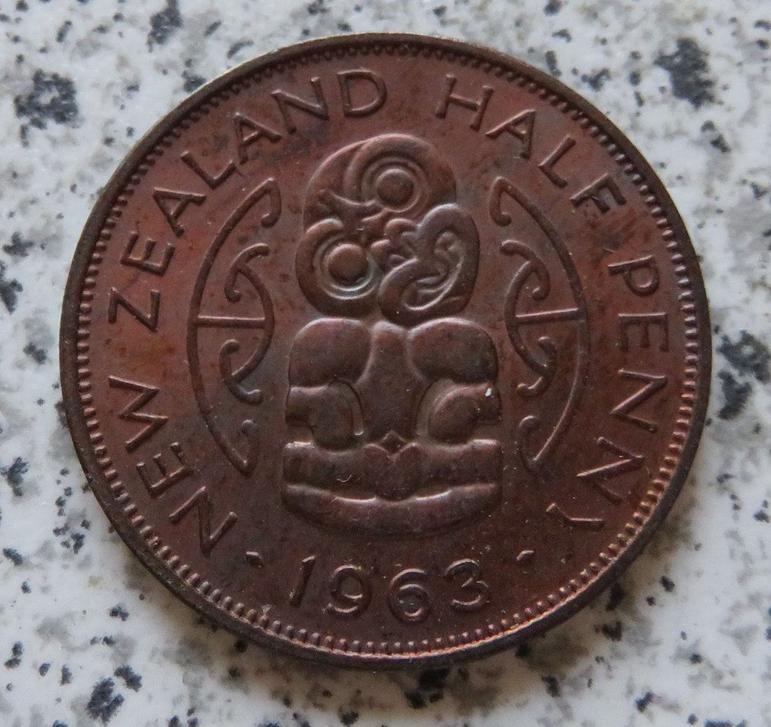  Neuseeland half Penny 1963   