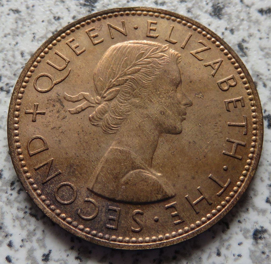  Neuseeland One Penny 1958   