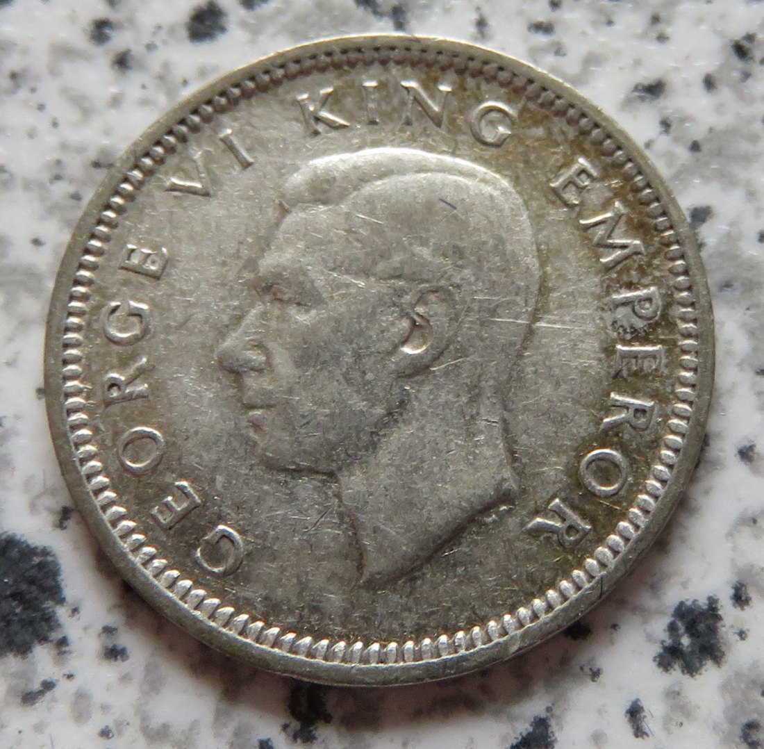  Neuseeland 3 Pence 1943   
