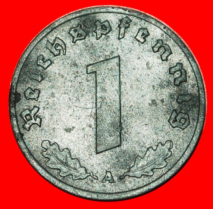  * SWASTIKA: GERMANY ★ 1 PFENNIG 1942A! TYPE 1940-1945 THIRD REICH 1933-1945 ★LOW START ★ NO RESERVE!   