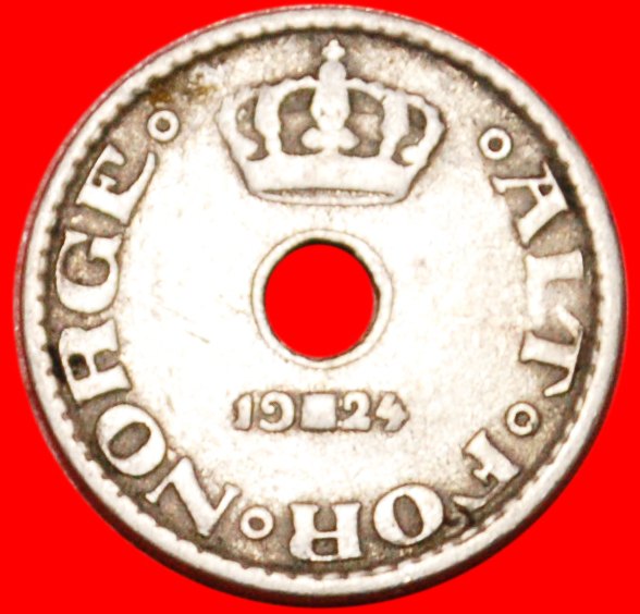  * KRONE (1924-1951): NORWEGEN ★ 10 OERE 1924! HAAKON VII. (1905-1957)! OHNE VORBEHALT!   