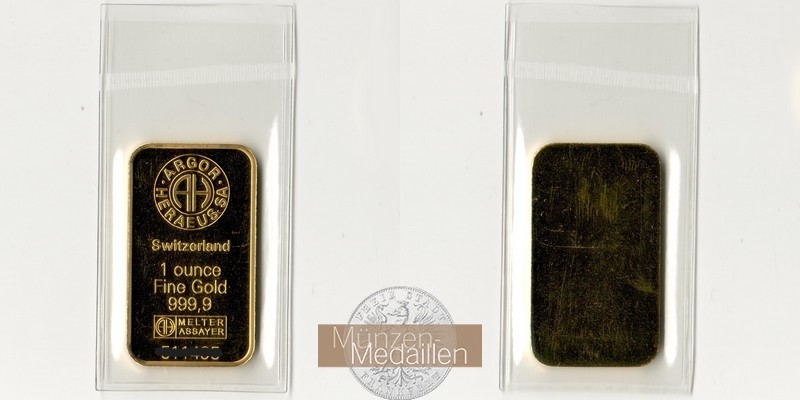 10 x Goldbarren zu 1oz (31,1g) MM-Frankfurt Feingold: 10 x 31,1g ver. Hersteller (alle LBMA)  
