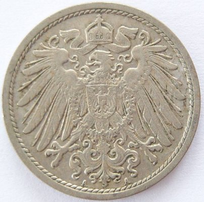  Deutsches Reich 10 Pfennig 1911 A K-N s-ss   