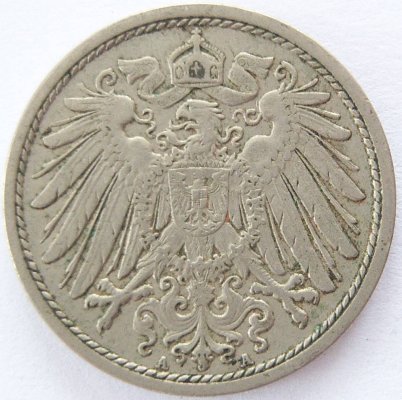  Deutsches Reich 10 Pfennig 1911 A K-N ss+   