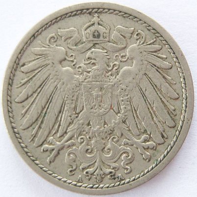  Deutsches Reich 10 Pfennig 1911 A K-N ss+   