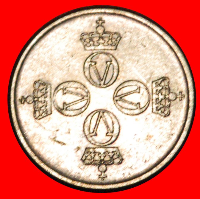  * MONOGRAM (1974-1982): NORWAY ★ 25 ORE 1976! MINT LUSTRE! OLAV V 1957-1991★LOW START ★ NO RESERVE!   