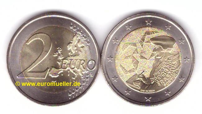 Portugal 2 Euro Gedenkmünze 2022...Erasmus   