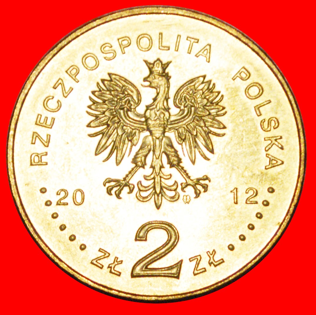  * FLINT MINE: POLAND ★ 2 ZLOTY 2012 NORDIC GOLD UNC MINT LUSTRE! LOW START ★ NO RESERVE!   