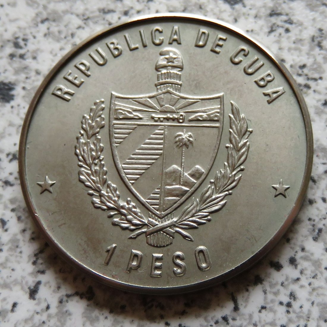  Cuba 1 Peso 1985 - Verteidigung der Natur - Papagei   