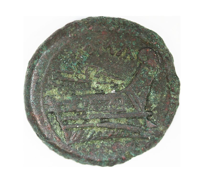 Römische Republik,AE Semuncia 217-215 BC, 19 mm ,6,81 g   
