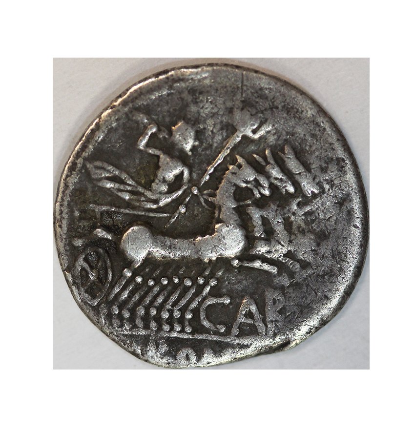  Römische Republik,M.Papirius Carbo 122 BC,AR Denarius 3,64 g.   