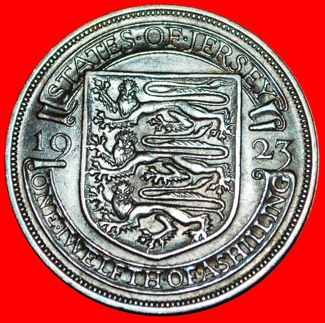 # GREAT BRITAIN: JERSEY ★ NEW TYPE 1/12 SHILLING 1923!! LOW START ★ NO RESERVE!