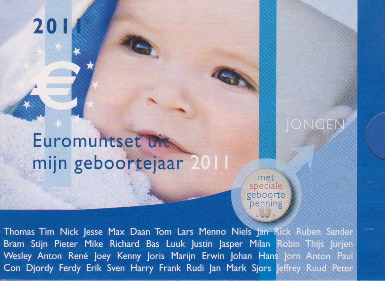  Sonder-KMS Niederlande *Babysatz - Junge* 2011 max 2.000St!   