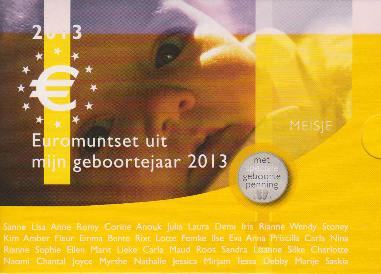  Sonder-KMS Niederlande *Babysatz - Mädchen* 2013 max 2.000St!   