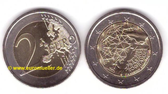 Griechenland 2 Euro Gedenkmünze 2022...Erasmus   