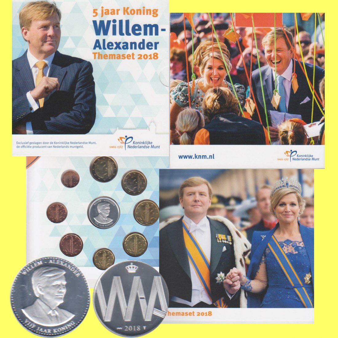  Offiz S-KMS Niederl *5. Jahrestag Thronbesteigung König Willem Alexander* 2018 nur 3.000St!   