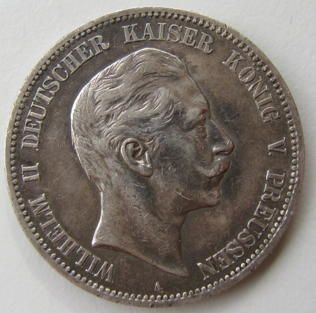 Preussen 5 Mark 1908 A