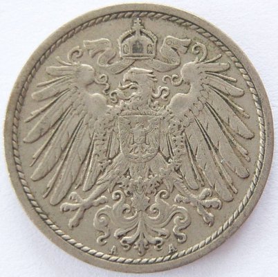  Deutsches Reich 10 Pfennig 1912 A K-N ss+   