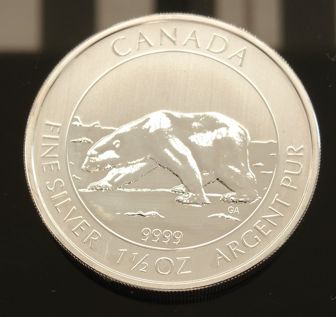  Kanada Polarbär 2013, Silbermünze 1,5 Oz   