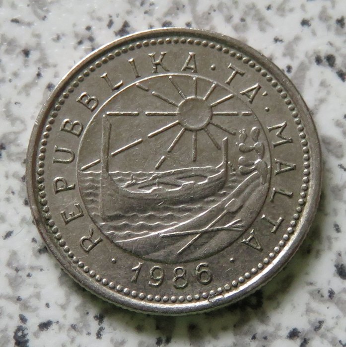  Malta 2 Cents 1986   