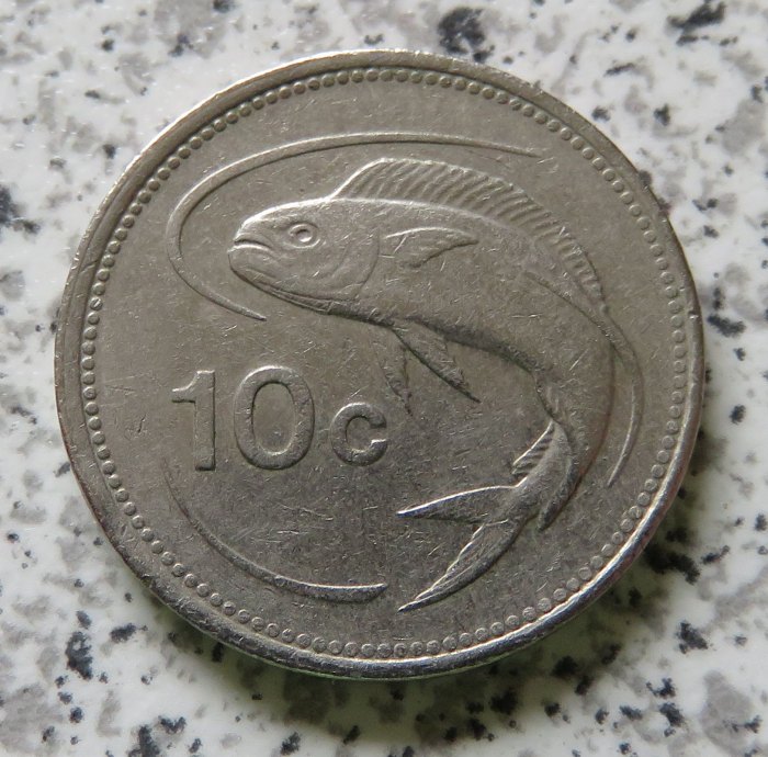  Malta 10 Cents 1986   