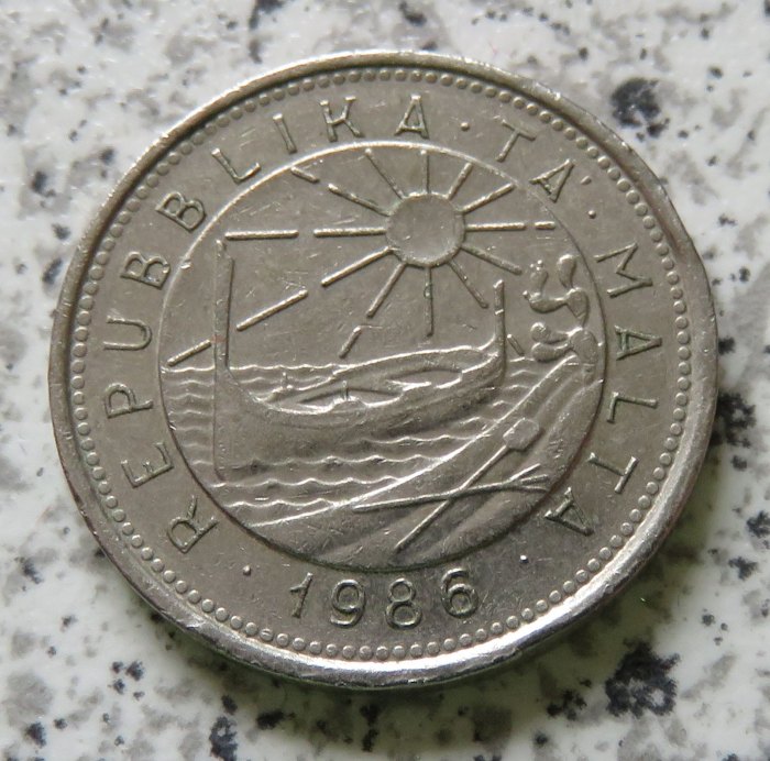  Malta 10 Cents 1986   