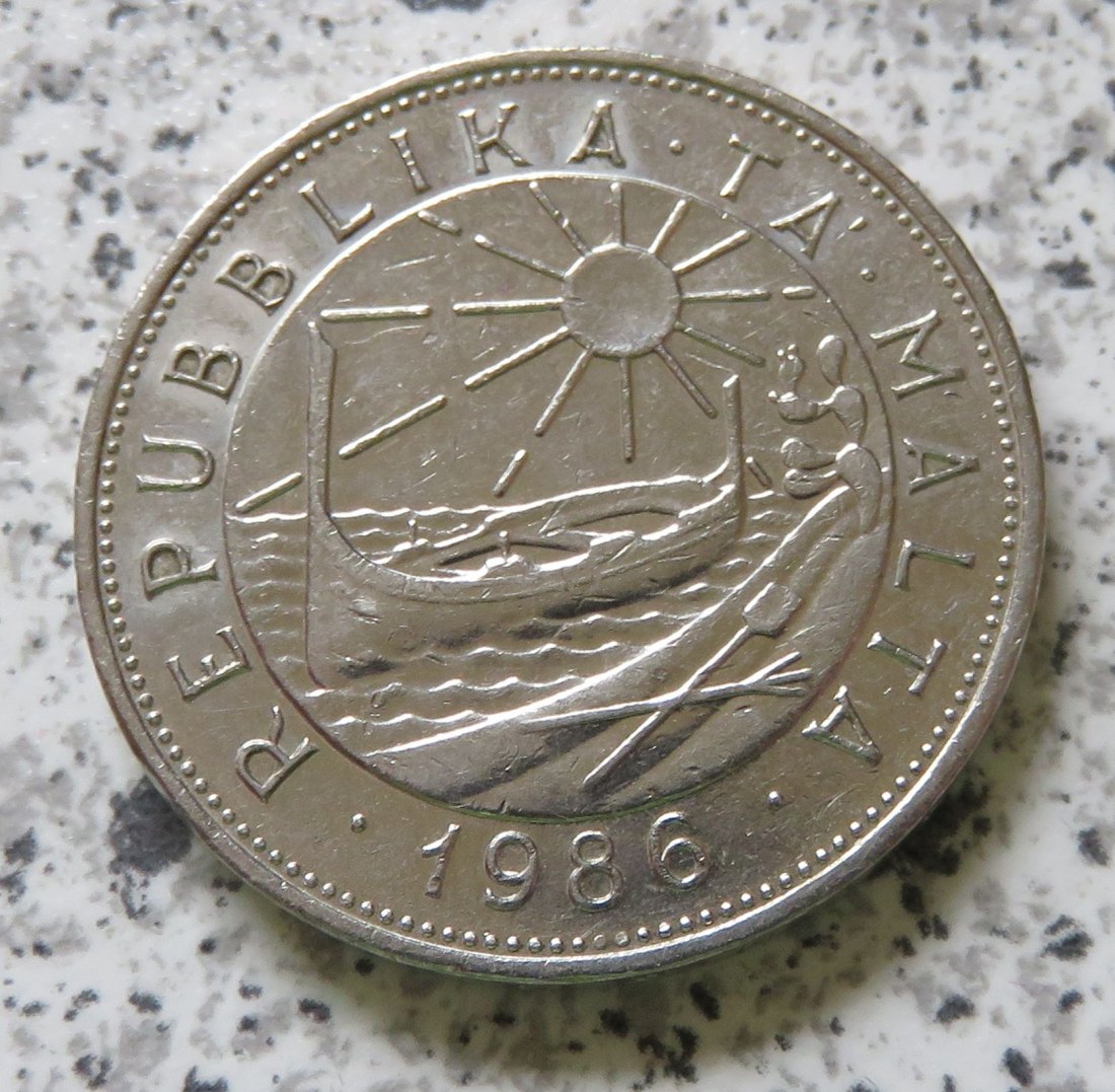  Malta 1 Lira 1986   