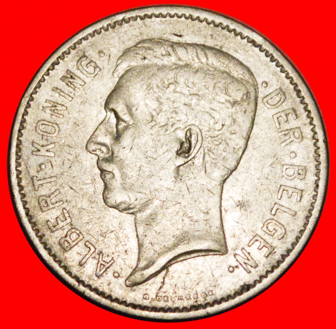  * DUTCH LEGEND (1930-1933):BELGIUM★5 FRANCS-1 BELGA 1931! ALBERT I 1909-1934 LOW START ★ NO RESERVE!   