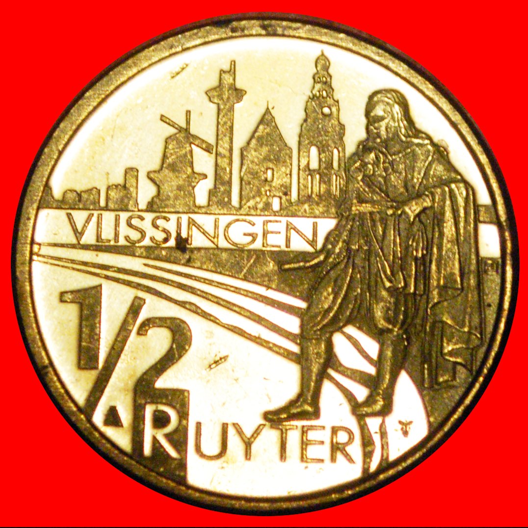  * DE RUYTER 1607-1676:NETHERLANDS★1/2 RUYTER (=50 EUROCENTS) 2007 VLISSINGEN★LOW START ★ NO RESERVE!   