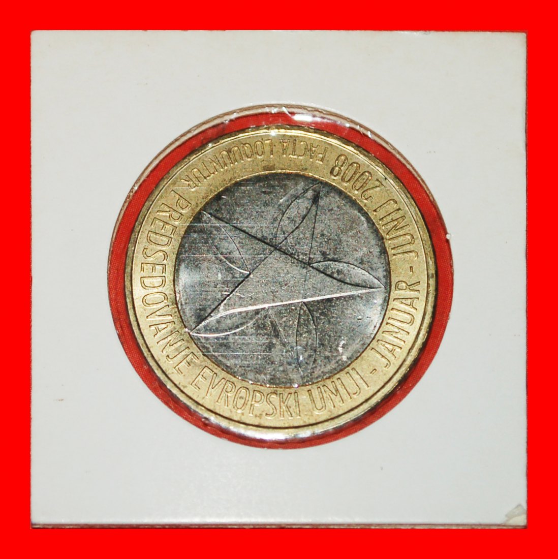  * BIG STAR BI-METALLIC: SLOVENIA ★ 3 EURO 2008 UNC MINT LUSTRE!★LOW START★ NO RESERVE!   