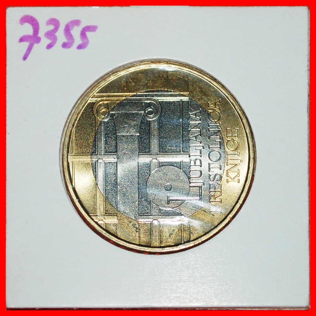  * BOOK BI-METALLIC: SLOVENIA ★ 3 EURO 2010 UNC MINT LUSTRE!★LOW START★ NO RESERVE!   