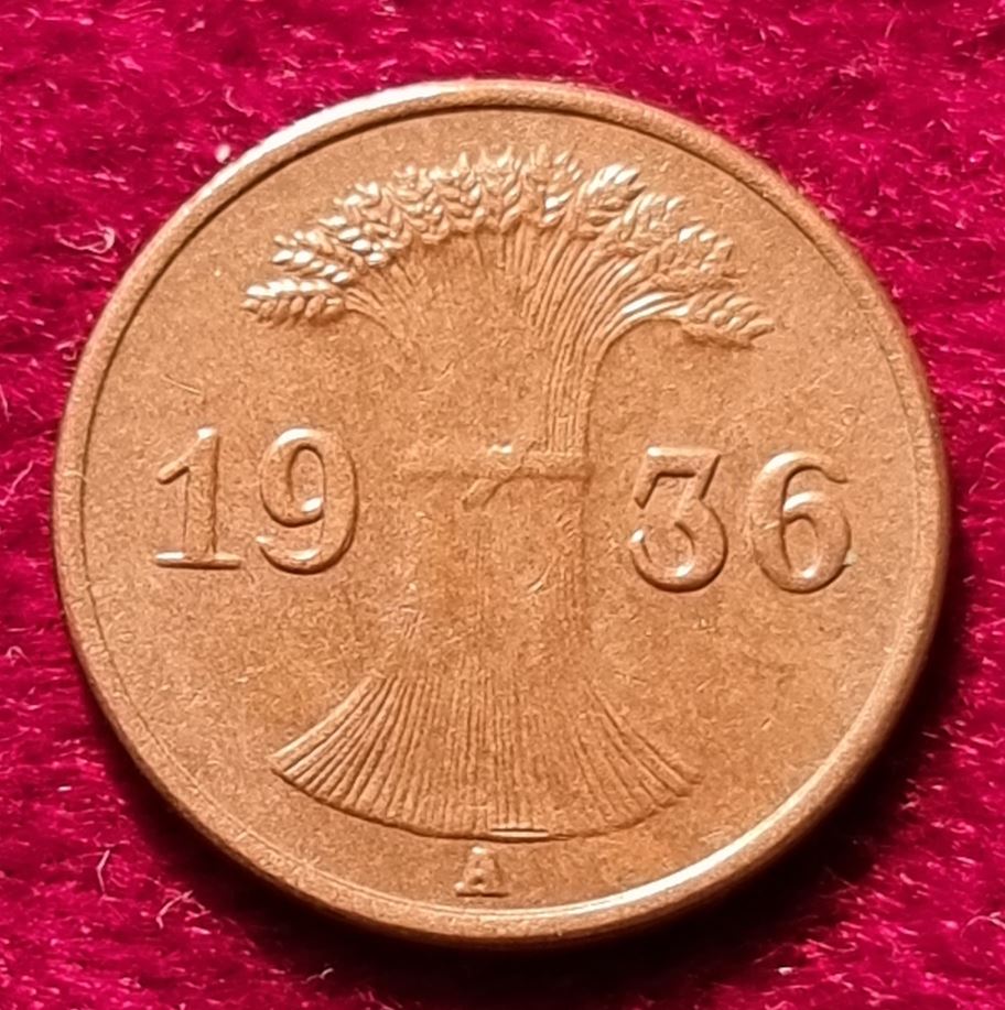  1527(12) 1 Reichspfennig (Deutschland) 1936/A in ss-vz ........................... von Berlin_coins   