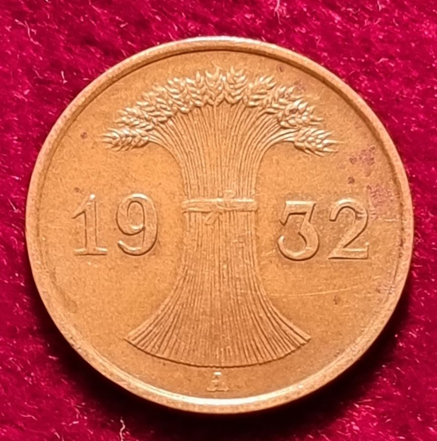  1512(4) 1 Reichspfennig (Deutschland) 1932/A in ss ........................... von Berlin_coins   