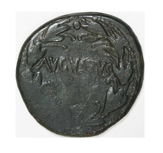  Augustus,AE 25 mm,10,45g.,of the CA Series.Uncertian mint in Cyprus or Syria   