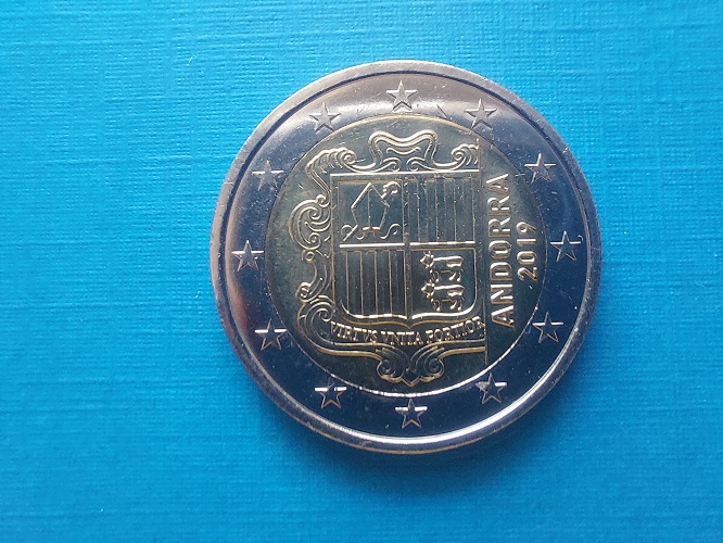 Andorra - 2 Euro Münze 2019 - Normale Umlaufmünze - unc.