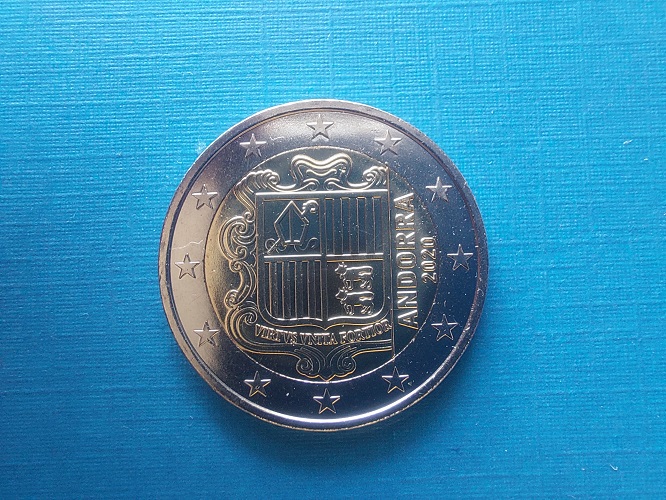 Andorra - 2 Euro Münze 2020 - Normale Umlaufmünze - unc.