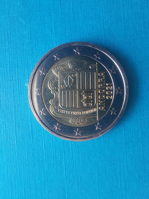 Andorra - 2 Euro Münze 2021 - Normale Umlaufmünze - unc.