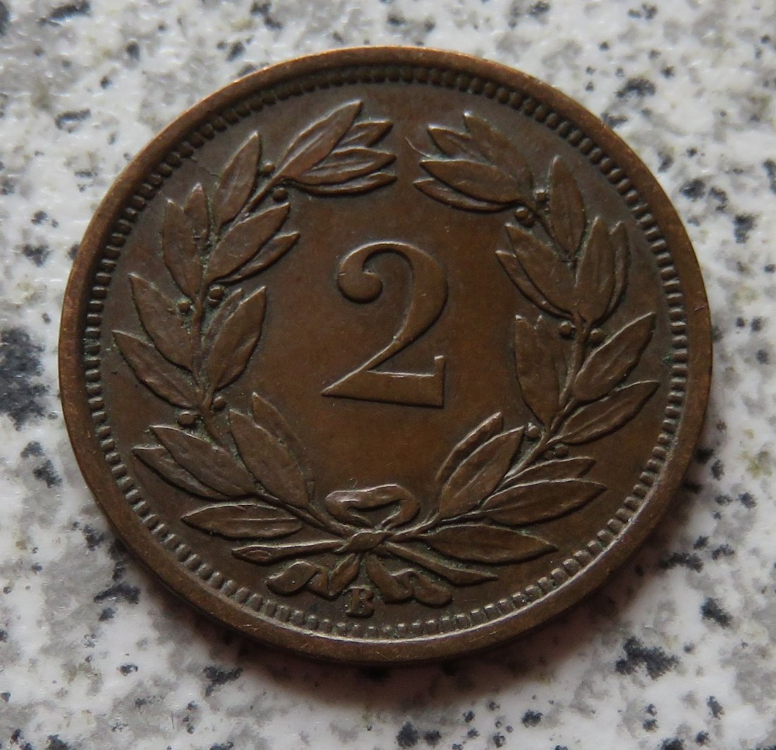  Schweiz 2 Rappen 1883   