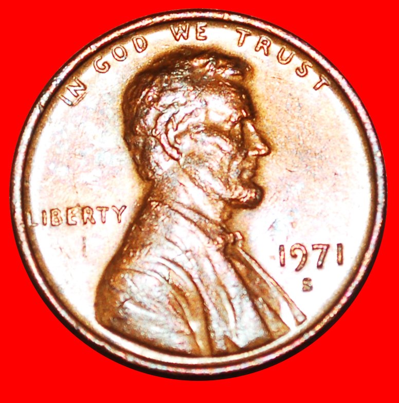  * MEMORIAL (1959-1982): USA ★ 1 CENT 1971S! LINCOLN (1809-1865) LOW START ★ NO RESERVE!   