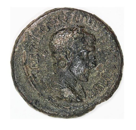  Maximinus I,235-238 AD,Temple with Dionysos,AE26 mm, 8,81g.   