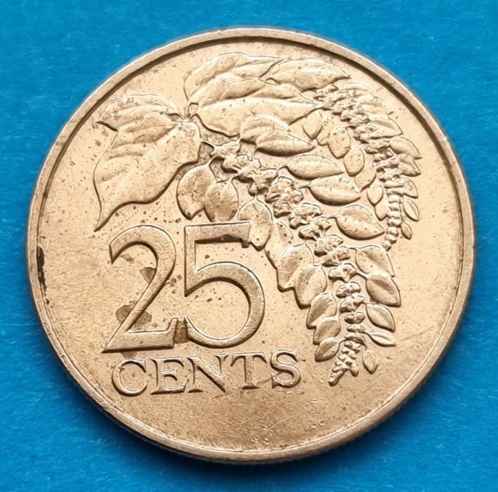 12578(4) 25 Cents (Trinidad & Tobago) 1981 in vz .................................. von Berlin_coins