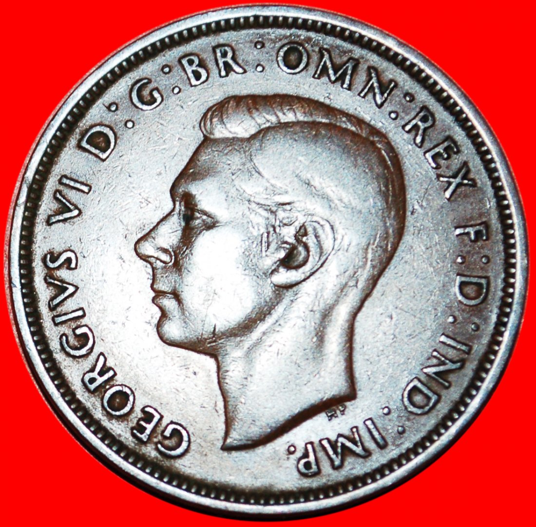  * MISTRESS OF THE SEAS * UNITED KINGDOM★PENNY 1937 GEORGE VI (1937-1952)★LOW START! ★ NO RESERVE!   