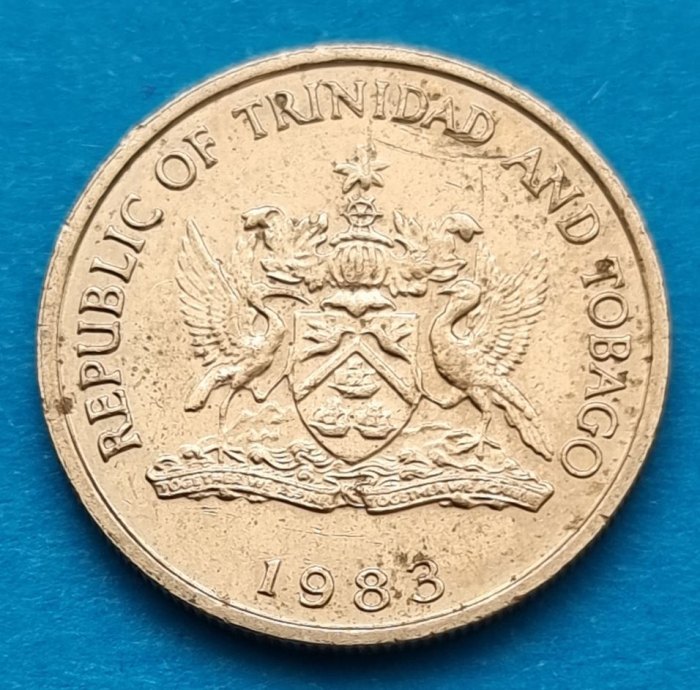  12579(1) 25 Cents (Trinidad & Tobago) 1983 in ss+ ................................. von Berlin_coins   