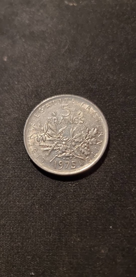  Frankreich 5 Franc 1975 Umlauf   